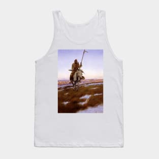 “A Cree Indian” Western Art by Charles Russell Tank Top